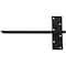 Ekena Millwork 2 1/2"W x 14"D Floating Steel Heavy Duty Wall Mount, Powder Coated Black BKTM02X14FWPBL - alternate 4